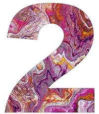 ‘Acrylic Pour’ Number Jigsaws